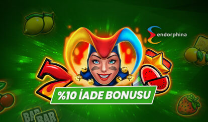 SEÇİLİ OYUNLARDAN HAFTALIK İADE %10 iade bonusu endorphina